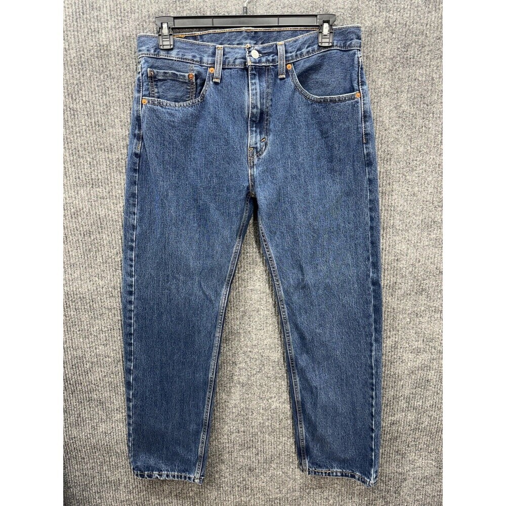 Levis 505 Jeans Men’s 34x30 Blue Regular Straight Leg Denim Medium Wash
